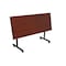 Kobe Rectangle FlipTop Table, 60" W, 29" H, Laminate Top, Mahogany MKFT6024MH23BK - alternate 3